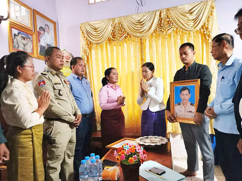 អ.ន.ក. ខេត្តកំពង់ចាម បាននាំយកថវិកាបេឡាមរណសង្គ្រោះជូនគ្រួសារសពជាសមាជិក - Image 3