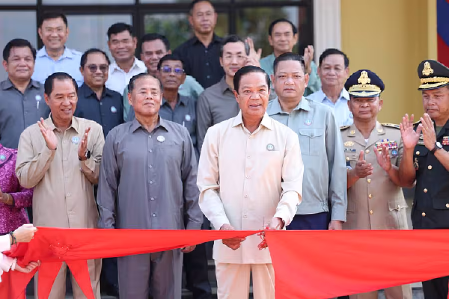 ឯកឧត្តម គន់ គីម អញ្ជើញជាអធិបតីក្នុងពិធីសម្ពោធអគារទីស្នាក់សមាគមអតីតយុទ្ធជន និងនិវត្តជនកម្ពុជា ខេត្តត្បូងឃ្មុំ