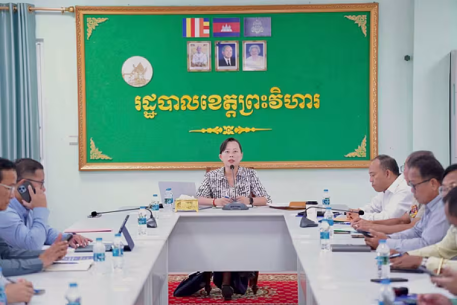 អ.ន.ក.ថ្នាក់កណ្តាល ចុះត្រួតពិនិត្យការងារបេឡាមរណសង្រ្គោះ ក្នុងខេត្តព្រះវិហារ - Image 2