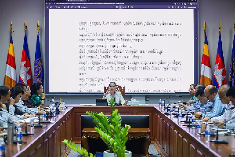 លោកជំទាវ ទេស ផល្លីន អញ្ជើញដឹកនាំកិច្ចប្រជុំតម្រង់ទិសការងារ របស់លេខាធិការដ្ឋាននៃគណៈកម្មាធិការអ.ន.ក វិស័យព័ត៌មាន - Image 4