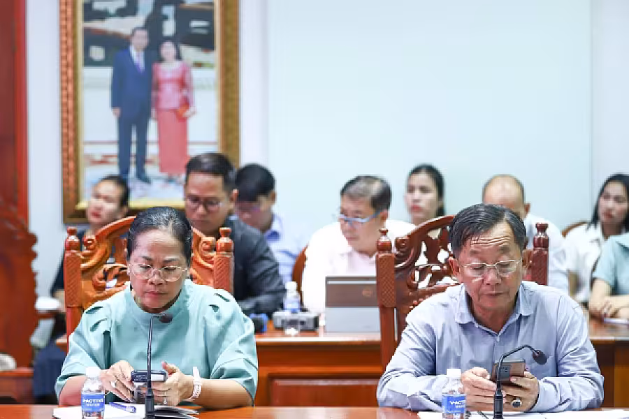 លោកជំទាវ ទេស ផល្លីន អញ្ជើញដឹកនាំកិច្ចប្រជុំតម្រង់ទិសការងារ របស់លេខាធិការដ្ឋាននៃគណៈកម្មាធិការអ.ន.ក វិស័យព័ត៌មាន - Image 5