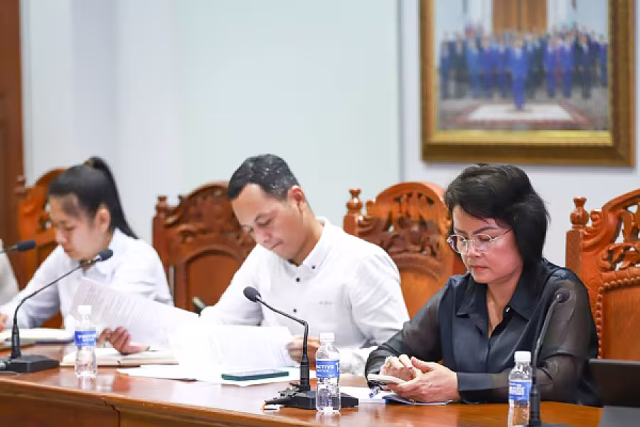 លោកជំទាវ ទេស ផល្លីន អញ្ជើញដឹកនាំកិច្ចប្រជុំតម្រង់ទិសការងារ របស់លេខាធិការដ្ឋាននៃគណៈកម្មាធិការអ.ន.ក វិស័យព័ត៌មាន - Image 7