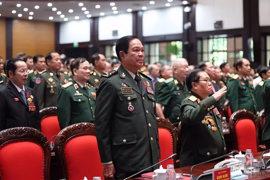 ឯកឧត្តម គន់ គីម អញ្ជើញដឹកនាំគណៈប្រតិភូចូលរួមមហាសន្និបាត តំណាងទូទាំងប្រទេសសមាគមអតីតយុទ្ធជនវៀតណាមលើកទី៨  - Image 3
