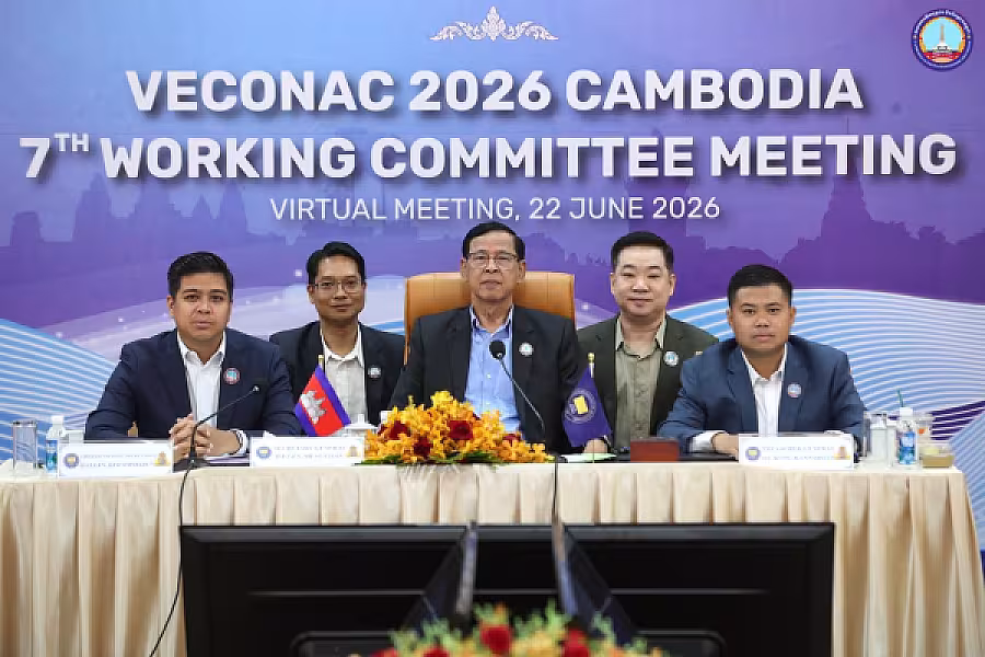 ឯកឧត្តម មាស សាវ៉ន ដឹកនាំសមាជិក១០ប្រទេសប្រជុំពិនិត្យសេចក្តីព្រាង និងរបៀបវារៈកិច្ចប្រជុំមហាសន្និបាត VECONAC លើកទី២៥ - Image 2