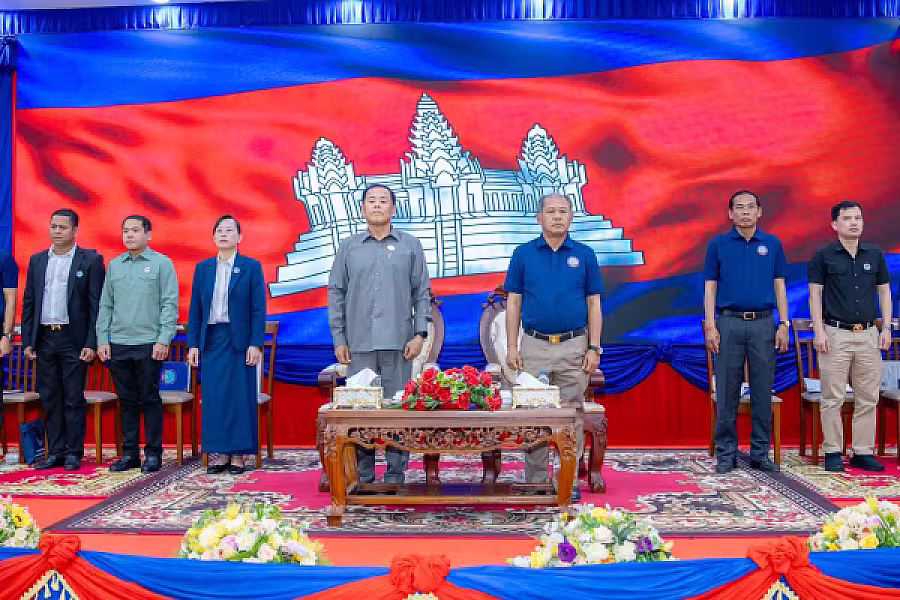 ឯកឧត្តម អ៊ុក ឃ្នួច អញ្ជើញបើកវគ្គបណ្តុះបណ្តាលស្តីពីការងាររដ្ឋបាល និងការងារបេឡាមរណសង្គ្រោះ ជូនគណៈកម្មាធិការសមាគមអតីតយុទ្ធជន និងនិវត្តជនកម្ពុជា(អ.ន.ក.) ខេត្តបន្ទាយមានជ័យ - Image 2