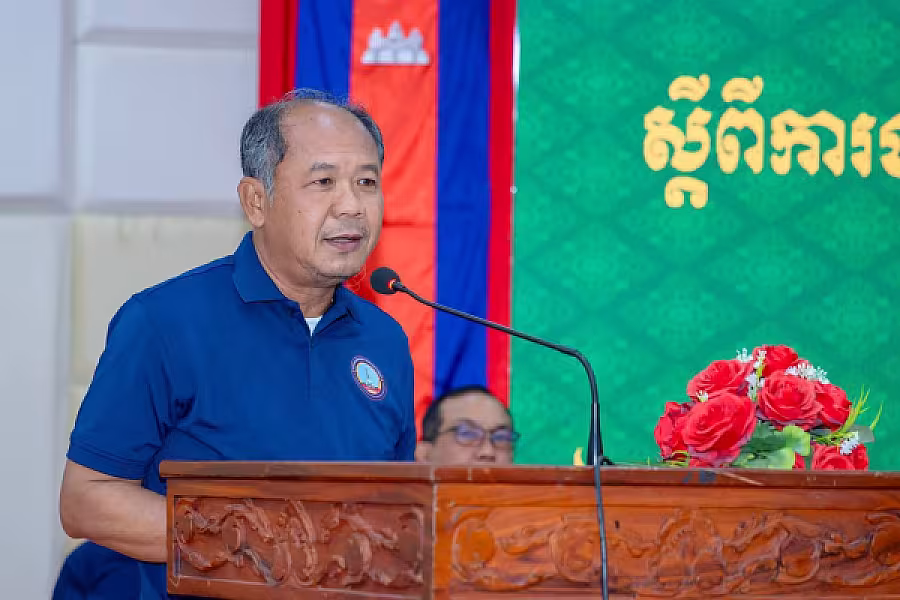 ឯកឧត្តម អ៊ុក ឃ្នួច អញ្ជើញបើកវគ្គបណ្តុះបណ្តាលស្តីពីការងាររដ្ឋបាល និងការងារបេឡាមរណសង្គ្រោះ ជូនគណៈកម្មាធិការសមាគមអតីតយុទ្ធជន និងនិវត្តជនកម្ពុជា(អ.ន.ក.) ខេត្តបន្ទាយមានជ័យ - Image 5
