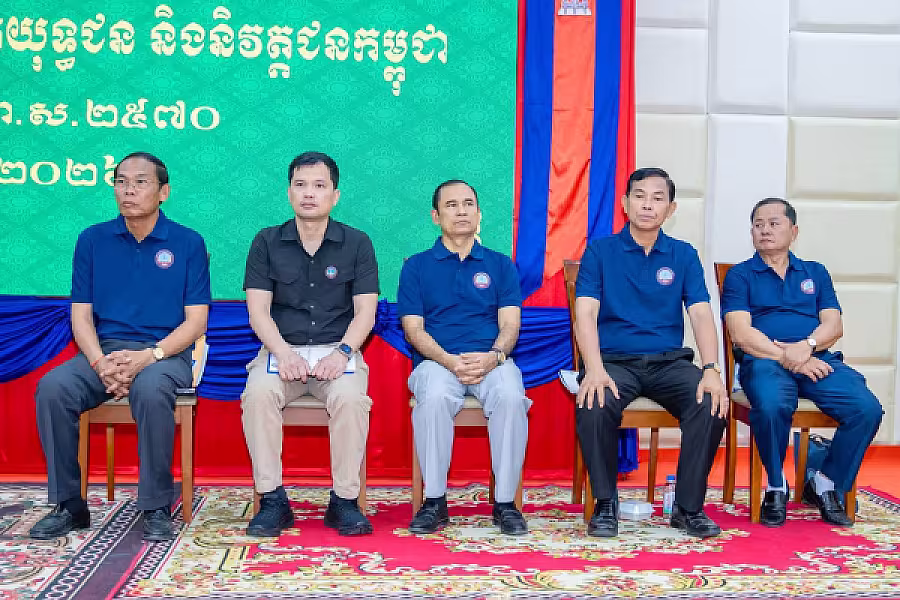 ឯកឧត្តម អ៊ុក ឃ្នួច អញ្ជើញបើកវគ្គបណ្តុះបណ្តាលស្តីពីការងាររដ្ឋបាល និងការងារបេឡាមរណសង្គ្រោះ ជូនគណៈកម្មាធិការសមាគមអតីតយុទ្ធជន និងនិវត្តជនកម្ពុជា(អ.ន.ក.) ខេត្តបន្ទាយមានជ័យ - Image 7