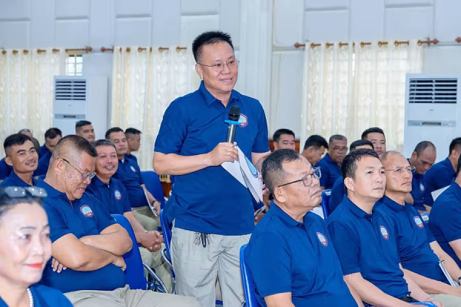 ឯកឧត្តម អ៊ុក ឃ្នួច អញ្ជើញបើកវគ្គបណ្តុះបណ្តាលស្តីពីការងាររដ្ឋបាល និងការងារបេឡាមរណសង្គ្រោះ ជូនគណៈកម្មាធិការសមាគមអតីតយុទ្ធជន និងនិវត្តជនកម្ពុជា(អ.ន.ក.) ខេត្តបន្ទាយមានជ័យ - Image 14
