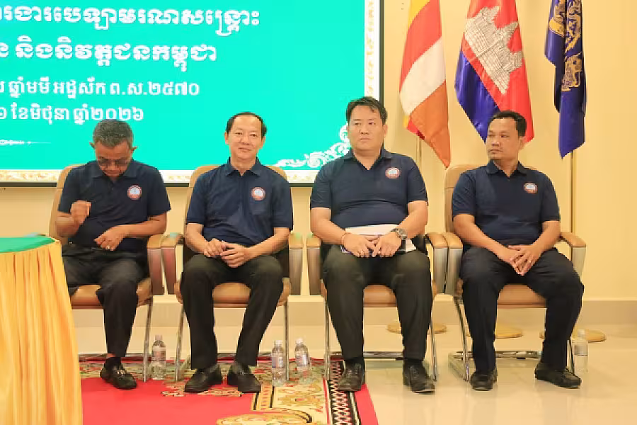 ឯកឧត្តម អ៊ុក ឃ្នួច អញ្ជើញបើកវគ្គបណ្តុះបណ្តាលស្តីពី ការងាររដ្ឋបាល និងការងារបេឡាមរណសង្គ្រោះជូនថ្នាក់ដឹកនាំ និងមន្ត្រី អ.ន.ក. ខេត្តពោធិ៍សាត់ - Image 5