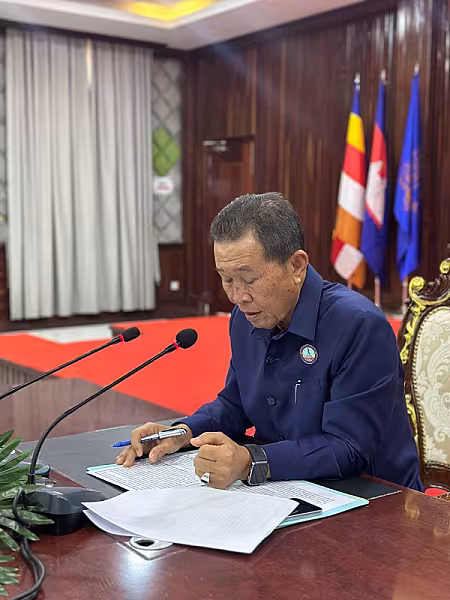 ឯកឧត្តម ឈៀ ស៊ីដារ៉ា អញ្ជើញបើកវគ្គបណ្តុះបណ្តាលស្តីពីការងាររដ្ឋបាល និងការងារបេឡាមរណសង្គ្រោះ ជូនគណៈកម្មាធិការសមាគមអតីតយុទ្ធជន និងនិវត្តជនកម្ពុជា(អ.ន.ក.) ខេត្តកំពង់ឆ្នាំង - Image 2
