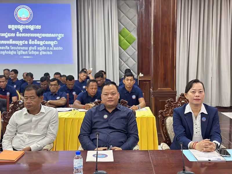 ឯកឧត្តម ឈៀ ស៊ីដារ៉ា អញ្ជើញបើកវគ្គបណ្តុះបណ្តាលស្តីពីការងាររដ្ឋបាល និងការងារបេឡាមរណសង្គ្រោះ ជូនគណៈកម្មាធិការសមាគមអតីតយុទ្ធជន និងនិវត្តជនកម្ពុជា(អ.ន.ក.) ខេត្តកំពង់ឆ្នាំង - Image 3
