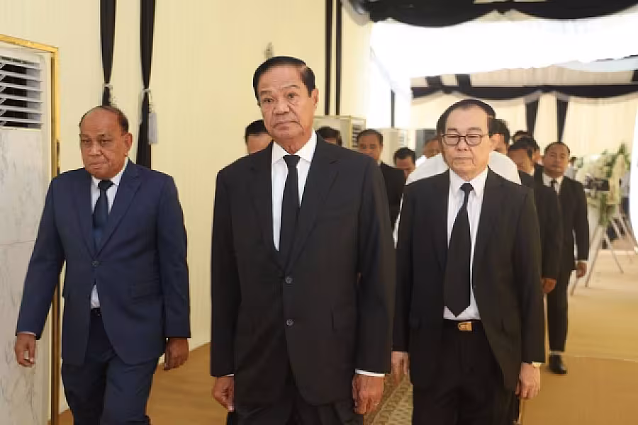 ឯកឧត្តម គន់ គីម អញ្ជើញដឹកនាំគណៈប្រតិភូ អ.ន.ក.គោរពវិញ្ញាណក្ខន្ធសព ម្តាយបង្កើតរបស់ ឯកឧត្តម នៃ គន្ធ 