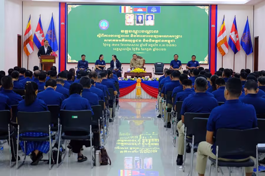 ឯកឧត្តម អ៊ុំ សុខ អញ្ជើញបើកវគ្គបណ្តុះបណ្តាលស្តីពីការងាររដ្ឋបាល និងការងារបេឡាមរណសង្គ្រោះ អ.ន.ក.ខេត្តស្វាយរៀង។ - Image 11
