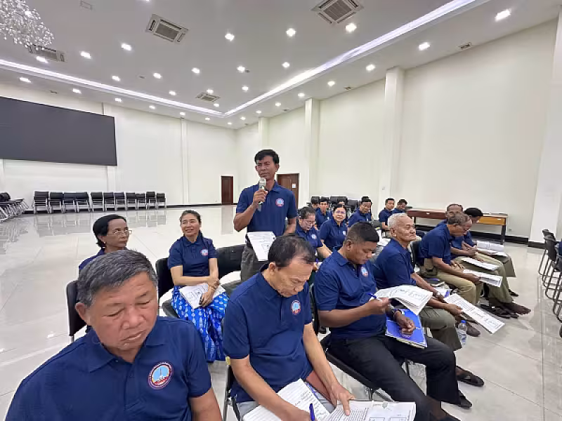 ឯកឧត្តម អ៊ុំ សុខ អញ្ជើញបើកវគ្គបណ្តុះបណ្តាលស្តីពីការងាររដ្ឋបាល និងការងារបេឡាមរណសង្គ្រោះ អ.ន.ក.ខេត្តស្វាយរៀង។ - Image 21