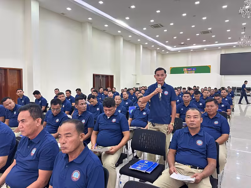 ឯកឧត្តម អ៊ុំ សុខ អញ្ជើញបើកវគ្គបណ្តុះបណ្តាលស្តីពីការងាររដ្ឋបាល និងការងារបេឡាមរណសង្គ្រោះ អ.ន.ក.ខេត្តស្វាយរៀង។ - Image 24