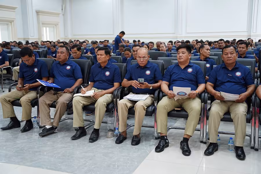ឯកឧត្តម អ៊ុំ សុខ អញ្ជើញបើកវគ្គបណ្តុះបណ្តាលស្តីពីការងាររដ្ឋបាល និងការងារបេឡាមរណសង្គ្រោះ ជូន អ.ន.ក.ខេត្តព្រៃវែង - Image 6