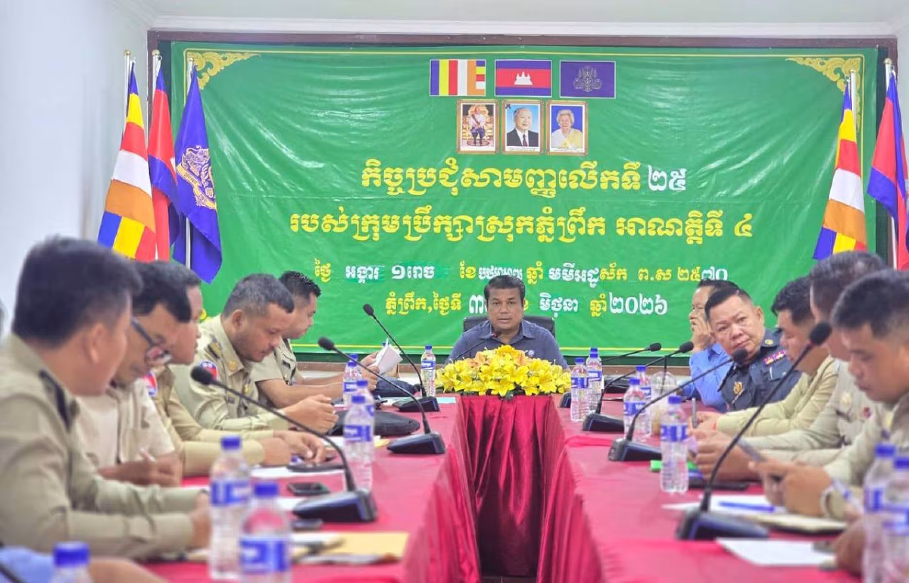អ.ន.ក.ស្រុកភ្នំព្រឹក ដឹកនាំកិច្ចប្រជុំជំរុញបច្ចុប្បន្នភាពអតីតយុទ្ធជន និងនិវត្តជន 