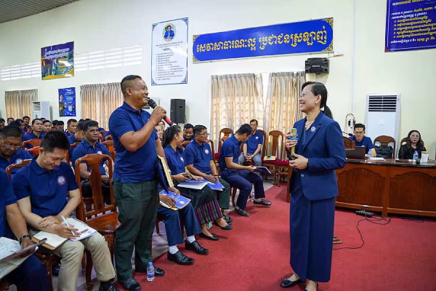 ឯកឧត្តម អ៊ុំ សុខ អញ្ជើញបើកវគ្គបណ្តុះ បណ្តាលស្តីពីការងាររដ្ឋបាល និងការងារបេឡាមរណសង្គ្រោះ ជូន អ.ន.ក.ខេត្តកណ្តាល - Image 14